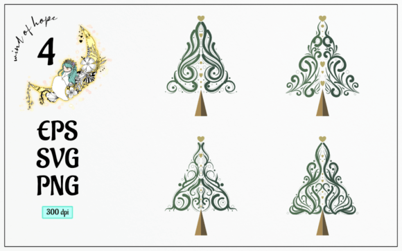 Christmas Tree Vector: Graphics & Web Elements for Handmade Creators