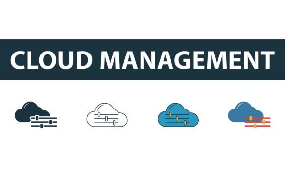 Cloud Management Icon Set: Graphics & Icons for Creative Projects
