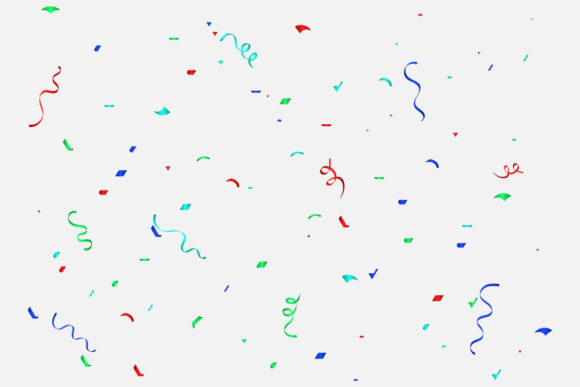 Colorful Carnival Confetti Background: Graphics for Web Elements
