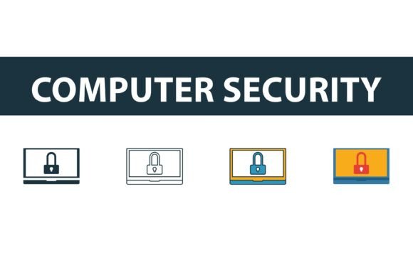 Computer Security Icon Set: Graphics & Icons for Crafters