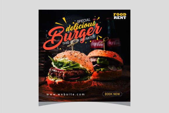 DELICIOUS BURGER SOCIAL MEDIA POST