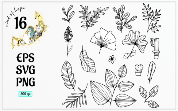 Flower Doodle Vector: Graphics & Web Elements for Handmade Makers