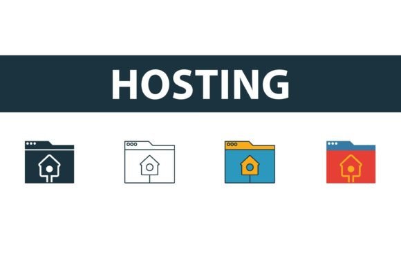 Hosting Icon Set: Graphics & Icons for Modern Branding
