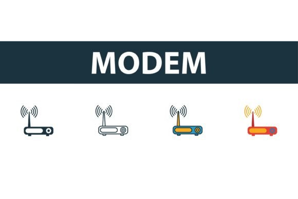 Modem Icon Set: Graphics & Icons for Modern Branding