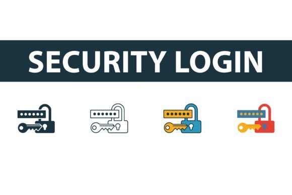 Security Login Icon Set