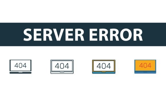 Server Error Icon Set: Graphics & Icons for Brand Playfulness