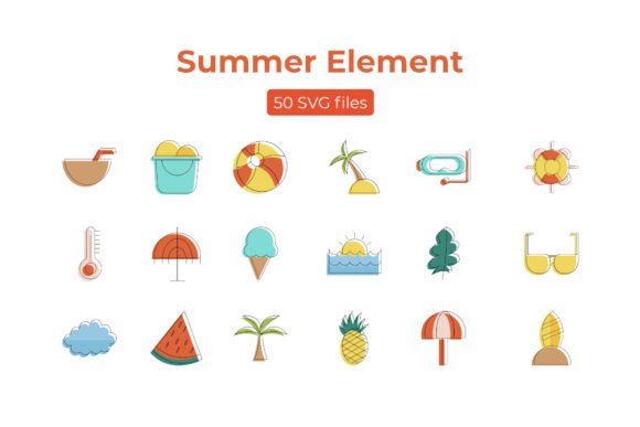 Summer Element: Web Elements & Graphics for Seasonal Branding