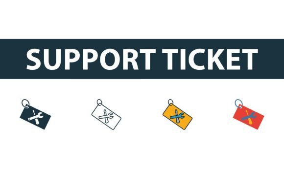 Support Ticket Icon Set: Graphics & Icons for Crafters