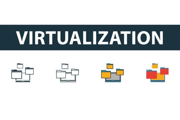 Virtualization Icon Set: Graphics & Icons for Modern Brands