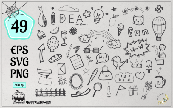 Web Element Doodle Vector: Graphics for Warm, Human-Centered Web Elements